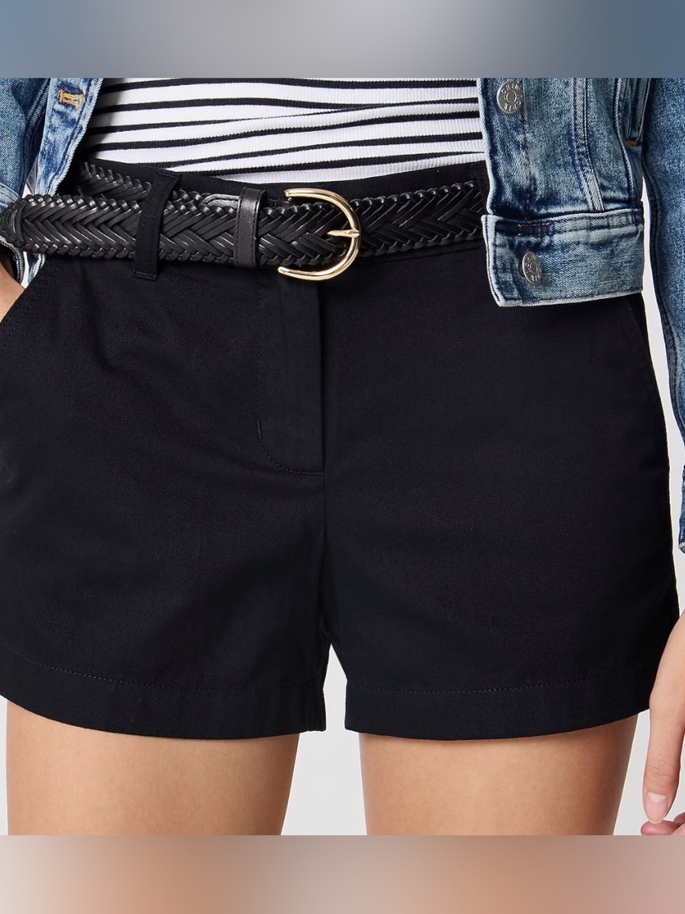 H&M Women's Classic Black Shorts Size 8